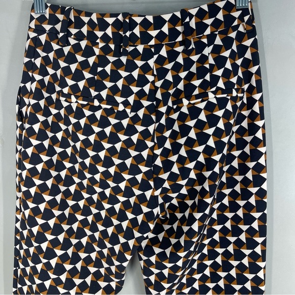 Women's H&M Multi color geometric print pants SZ 2 - Picture 6 of 8